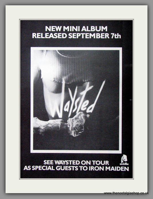 Waysted. On Tour with Iron Maiden. 1984 Original Advert (ref AD51436)