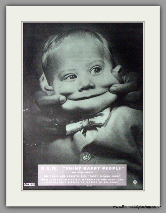 R.E.M. Shiny Happy People. Original Vintage Advert 1991 (ref AD11207)