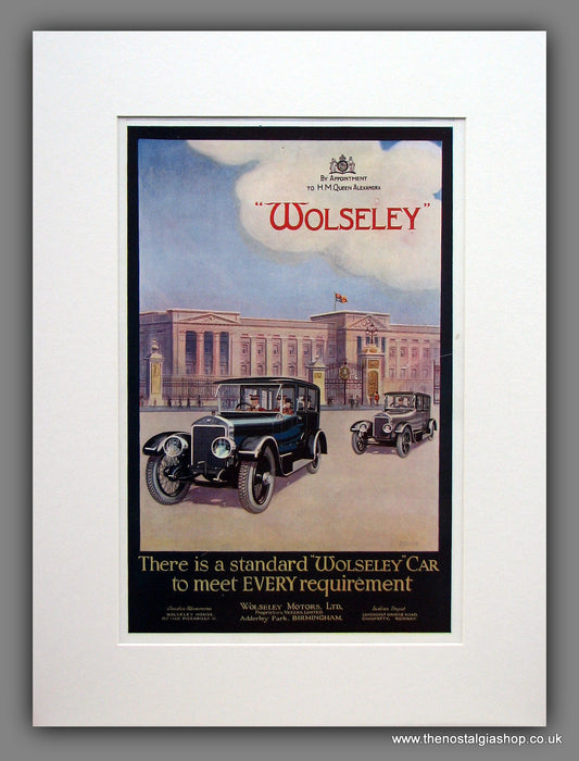 Wolseley. Original Advert 1922 (ref AD114M)