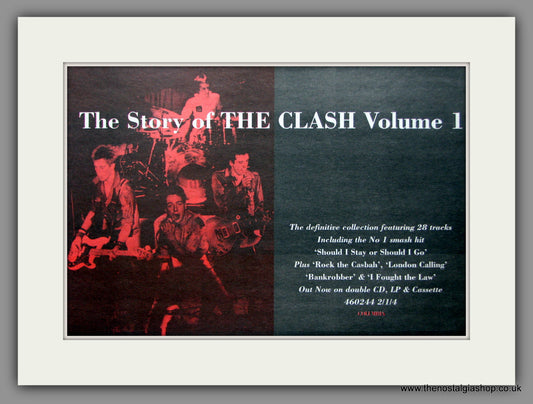 Clash. The Story of The Clash.  1991 Original Advert (ref AD50917)