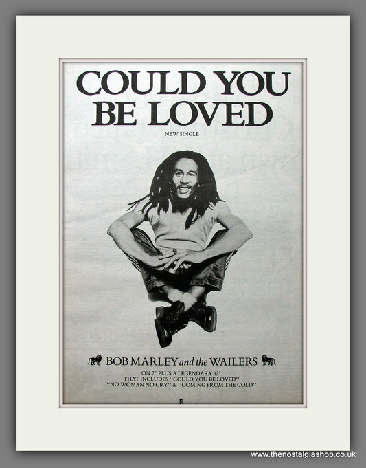 Bob Marley. Could You Be Loved. Original Advert 1984 (ref AD13543)