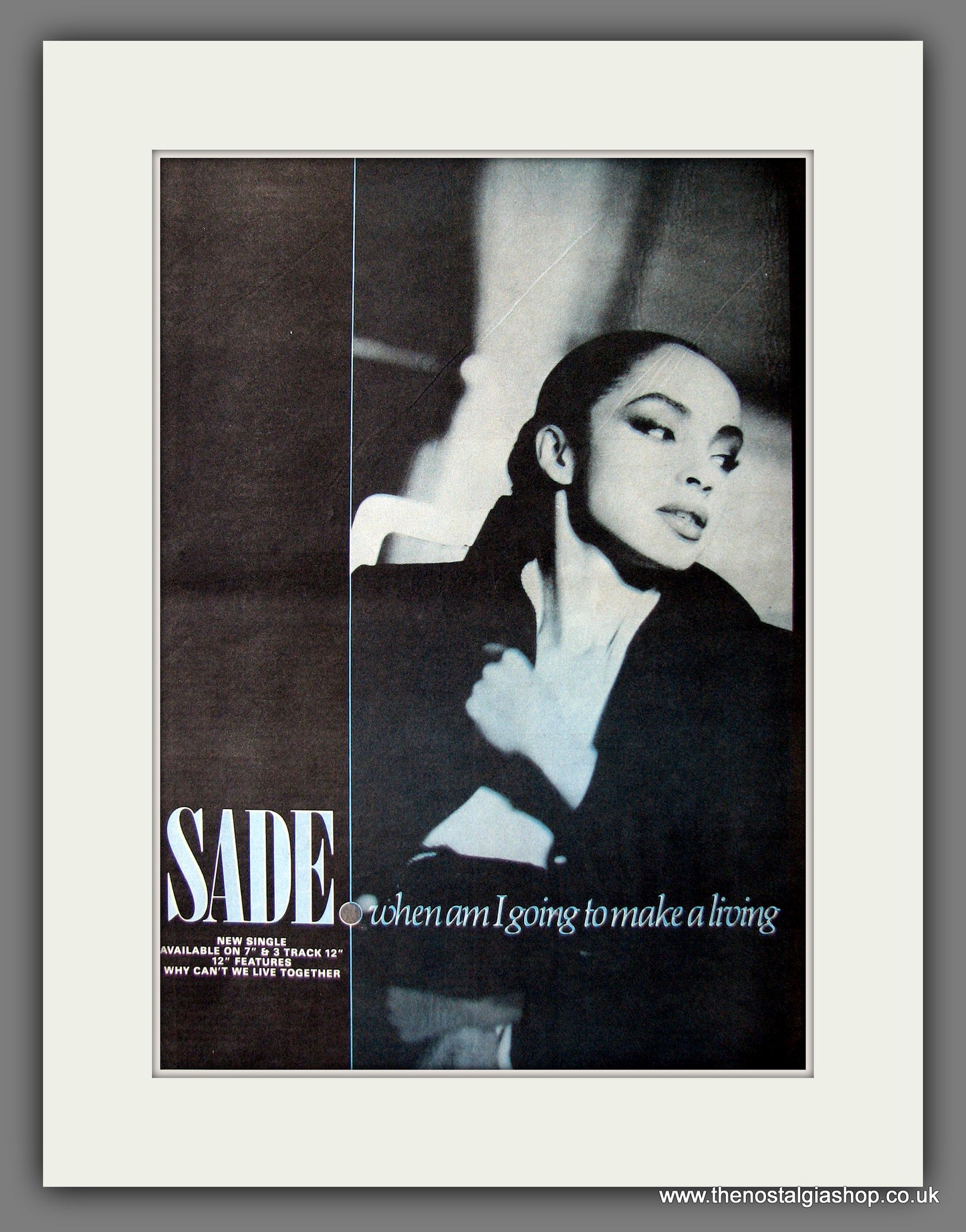 Sade. When Am I Going To Make A Living. Original Advert 1984 (ref AD13595)