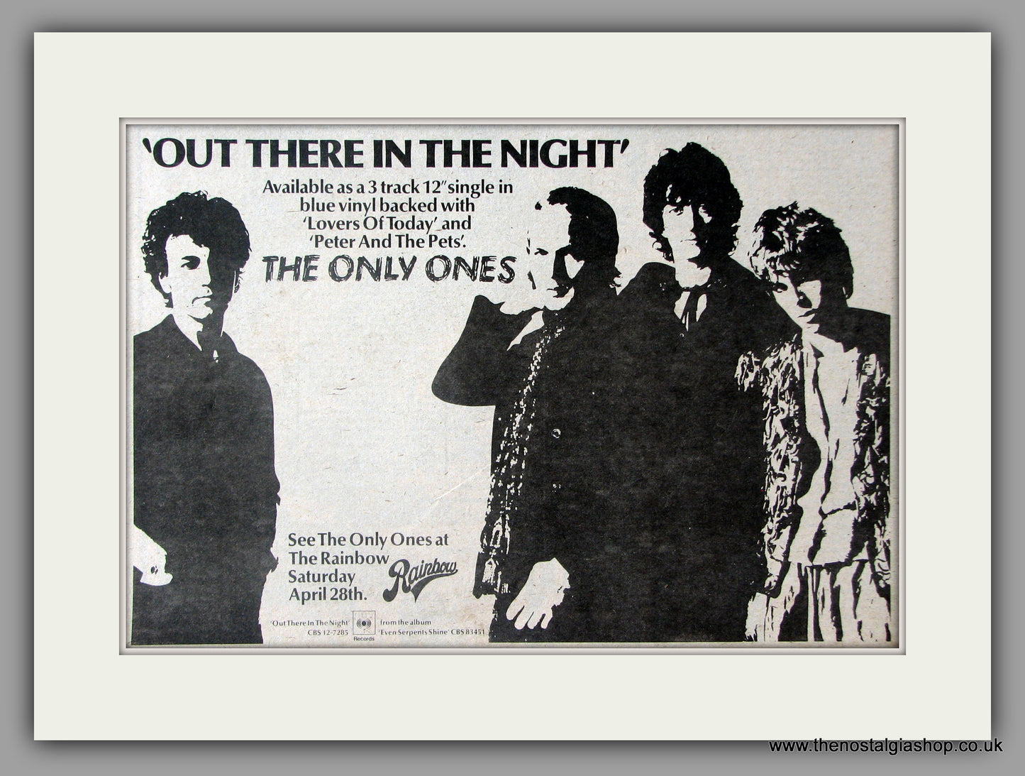 Only Ones (The) Out There In The Night. Vintage Advert 1979 (ref AD51103)