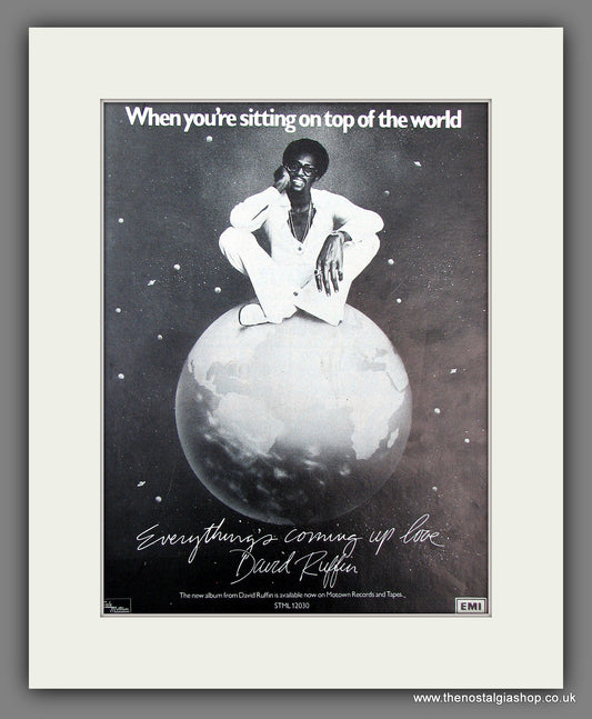 David Ruffin. Everything's Coming Up Love. 1976 Original Advert (ref AD55987)