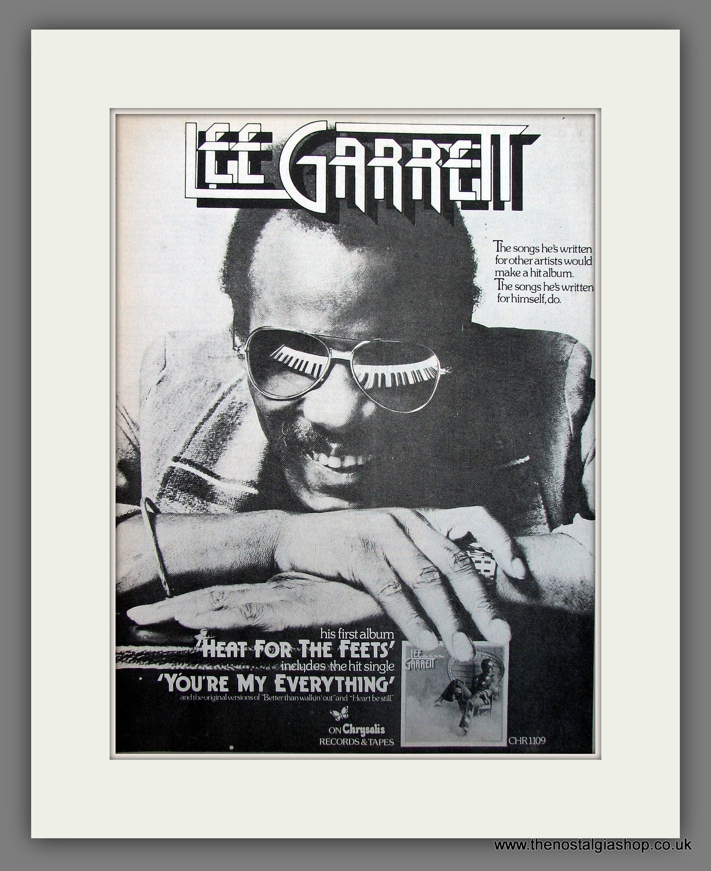 Lee Garrett. Heat For The Feets. 1976 Original Advert (ref AD56003)