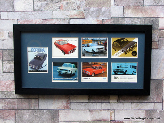 Ford Cortina MK II 1966-70. Framed Card Set.