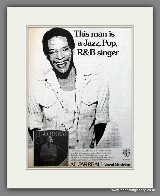 Al Jarreau. Look To The Rainbow. 1977 Original Advert (ref AD56008)