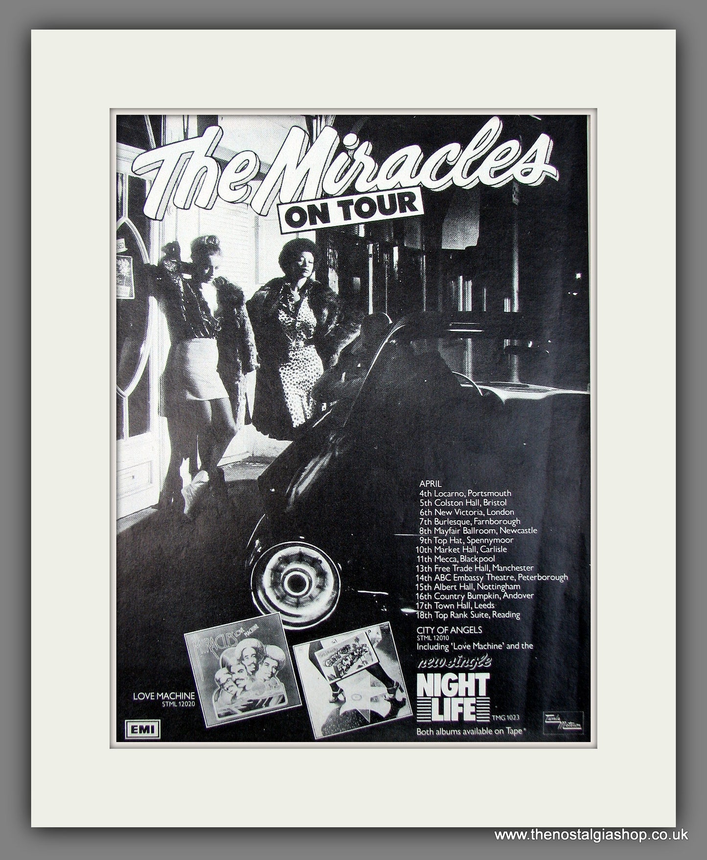 Miracles On Tour. 1976 Original Advert (ref AD56013)
