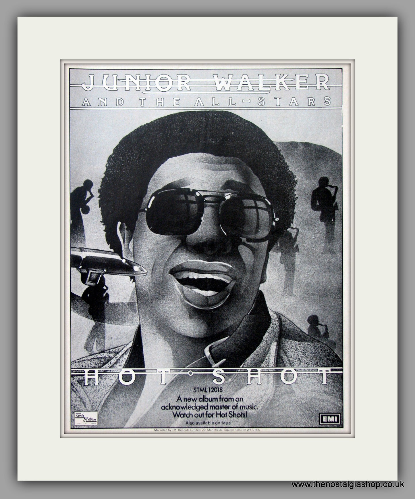 Junior Walker. Hot Shot. 1976 Original Advert (ref AD51072)