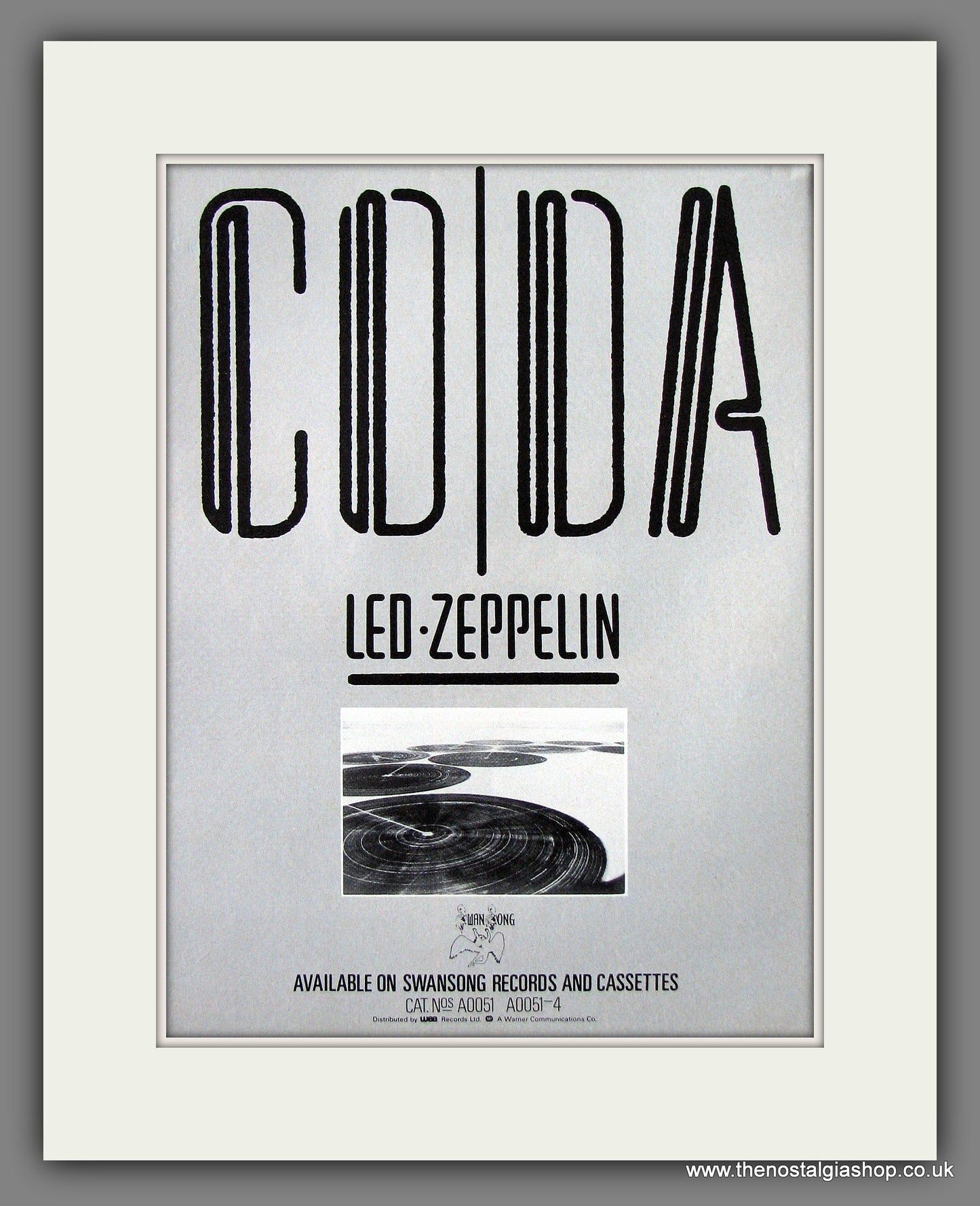 Led Zeppelin CODA. Original Vintage Advert 1982 (ref AD56050)