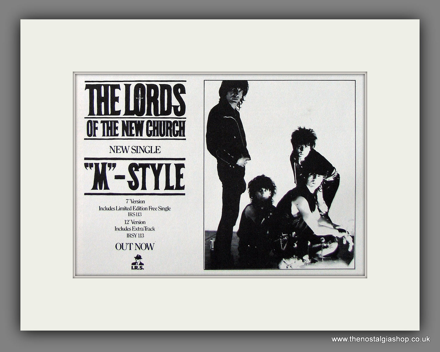 Lords Of The New Church (The) M Style. Original Advert 1984 (ref AD56076)