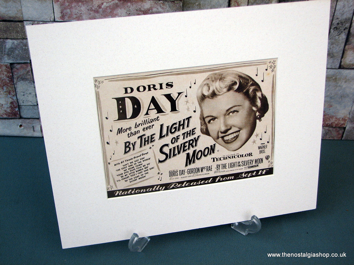 By The Light Of The Silvery Moon. Doris Day 1953 Original Film Advert (M101)