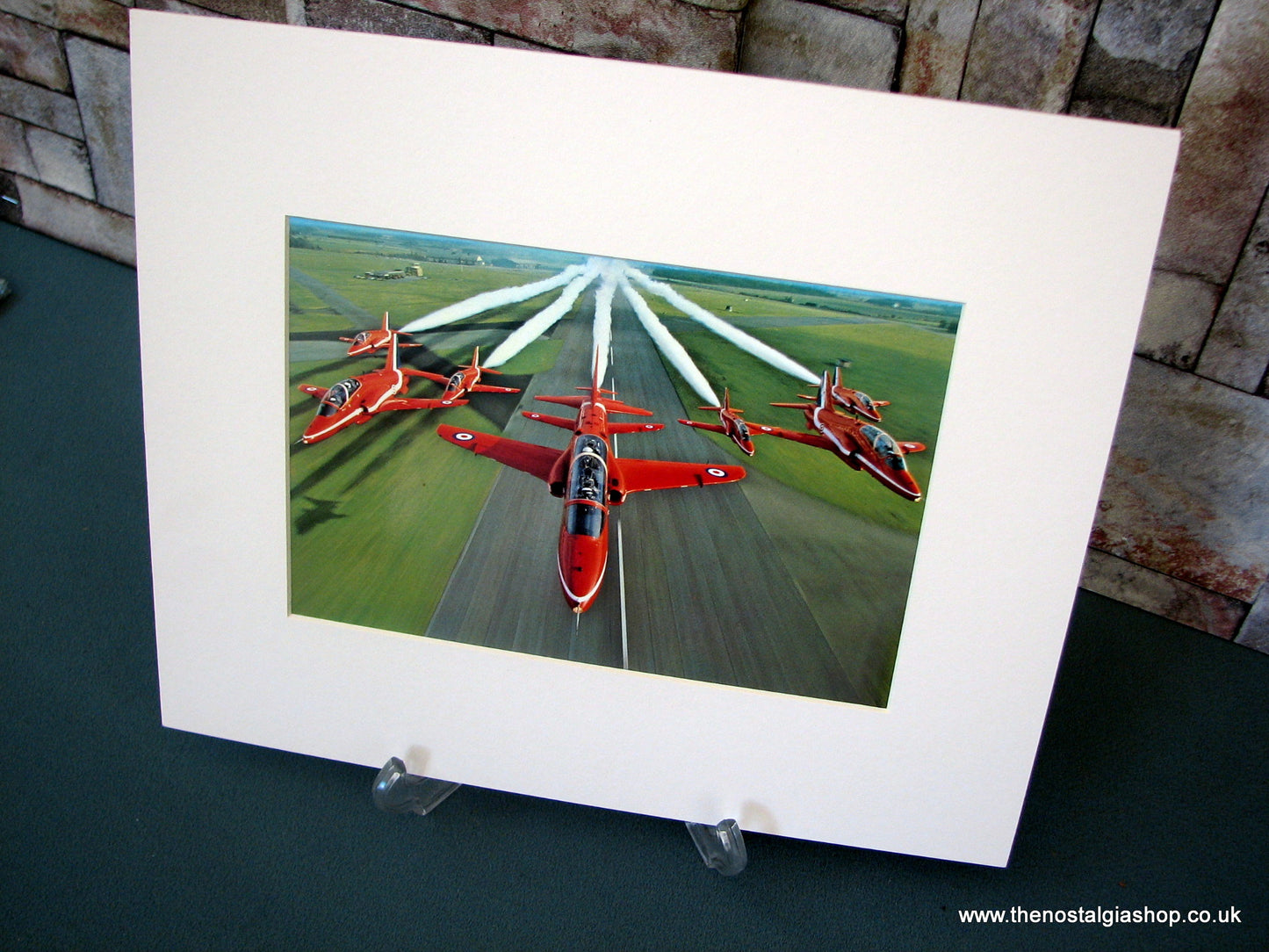 Red Arrows. Mounted Print.