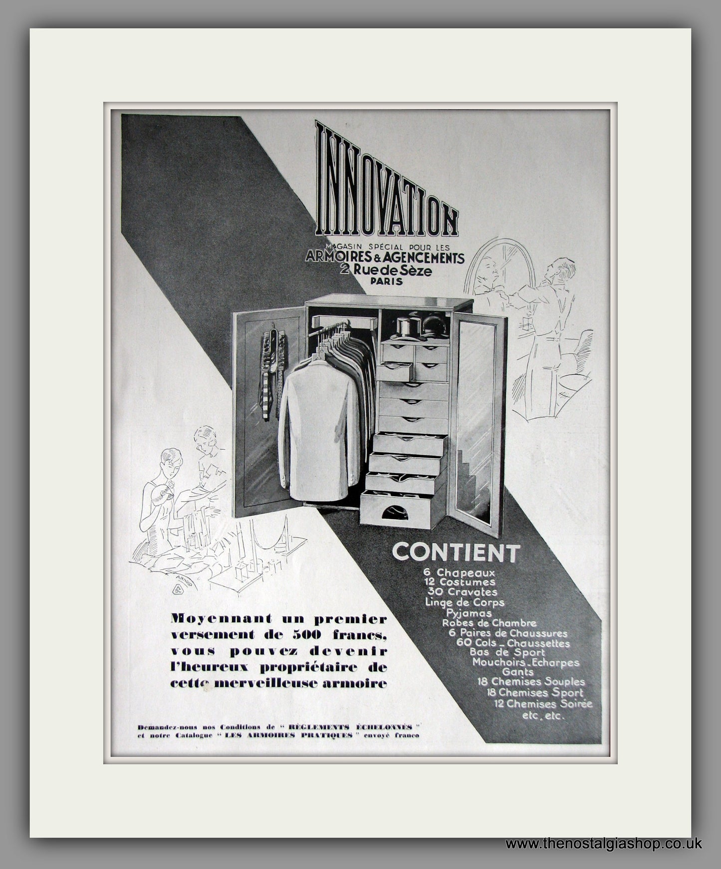 Male Fashion Wardrobe. Original French Advert 1929 (ref AD11231)