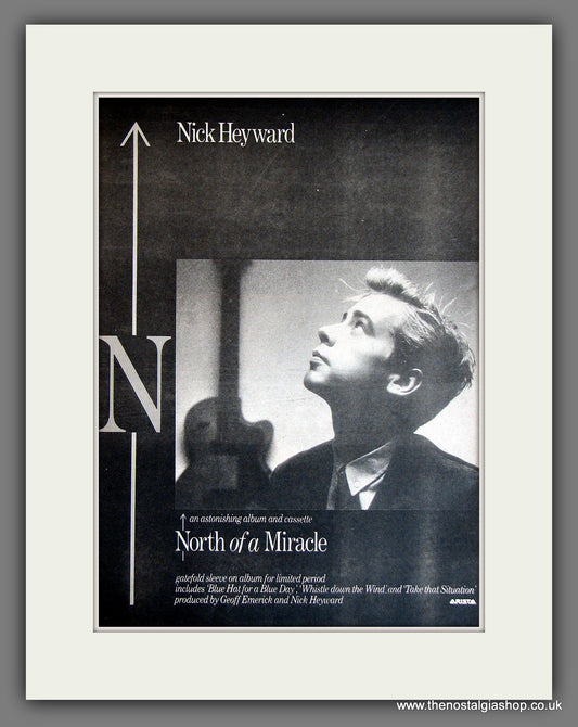 Nick Heyward North Of A Miracle. Original Advert 1983 (ref AD13759)