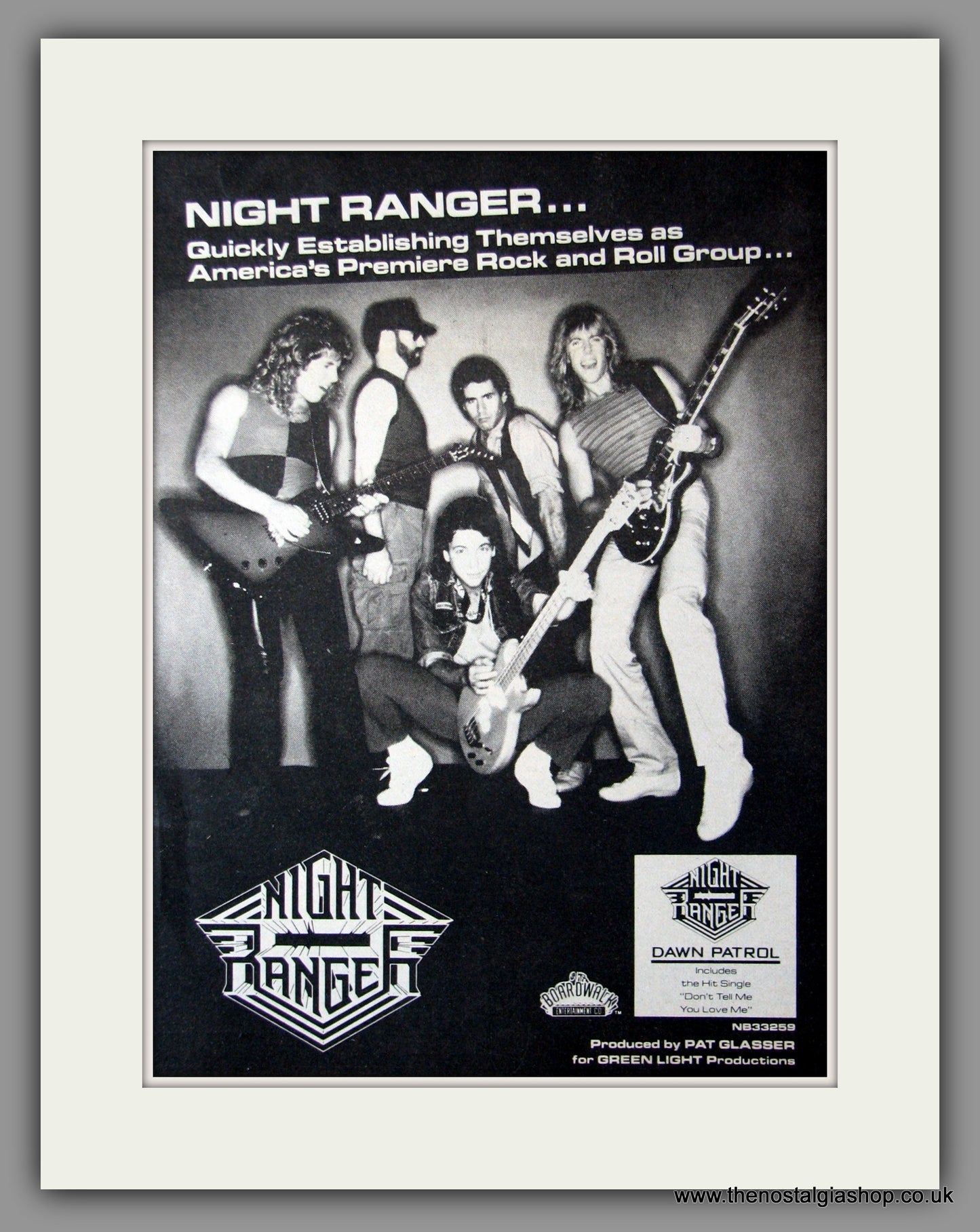 Night Ranger. Dawn Patrol. 1983 Original Advert (ref AD51343)