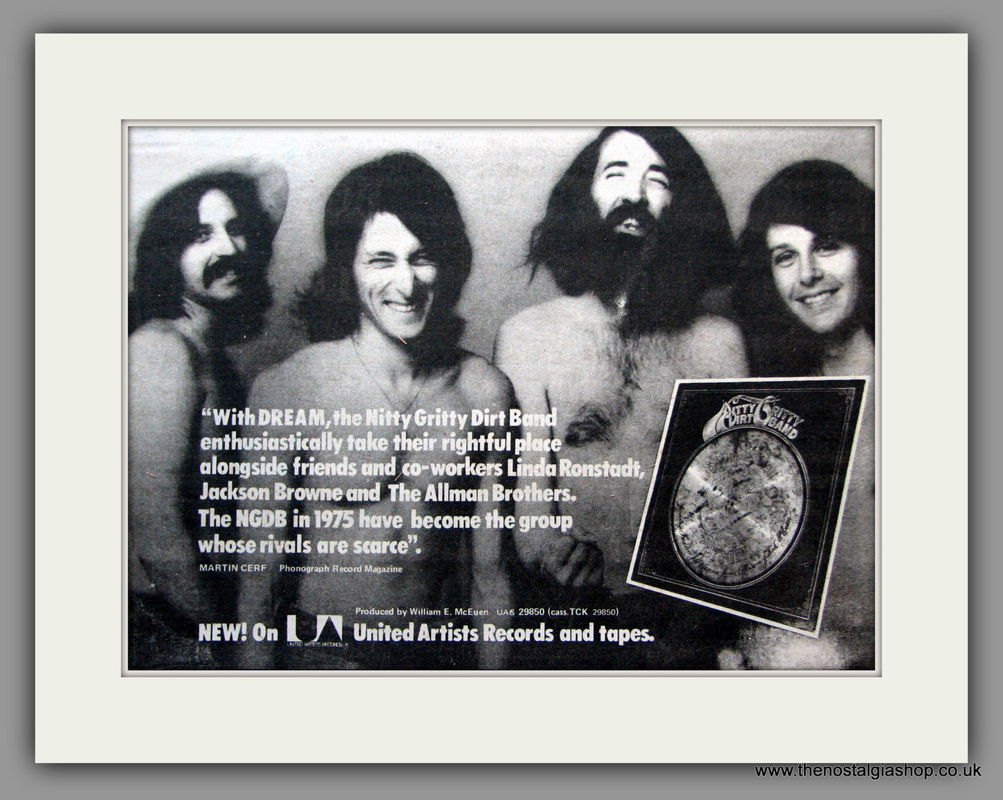 Nitty Gritty Dirt Band. Dream. 1975 Original Advert (ref AD51347)