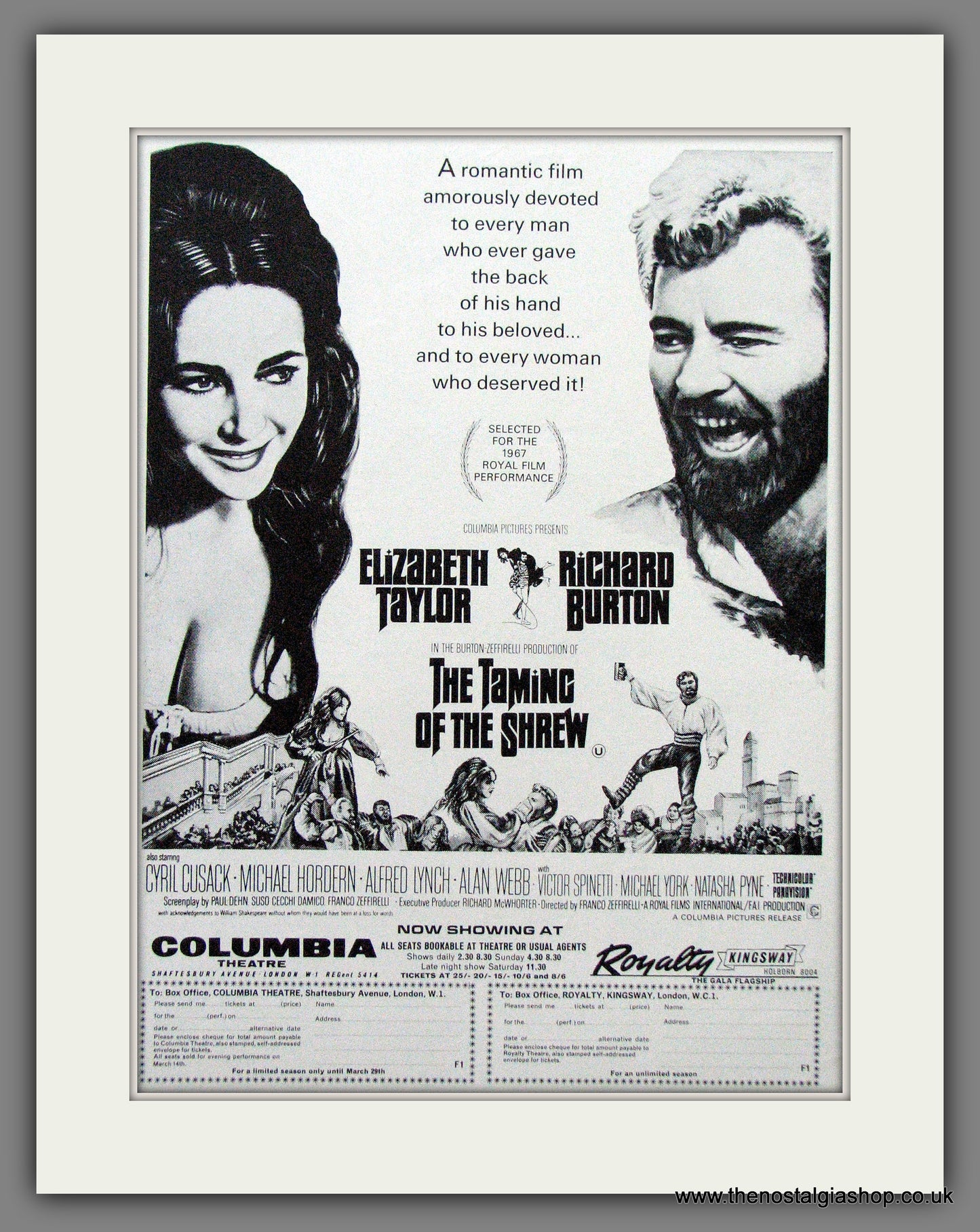 The Taming Of The Shrew. Vintage Advert 1967 (ref AD56139)