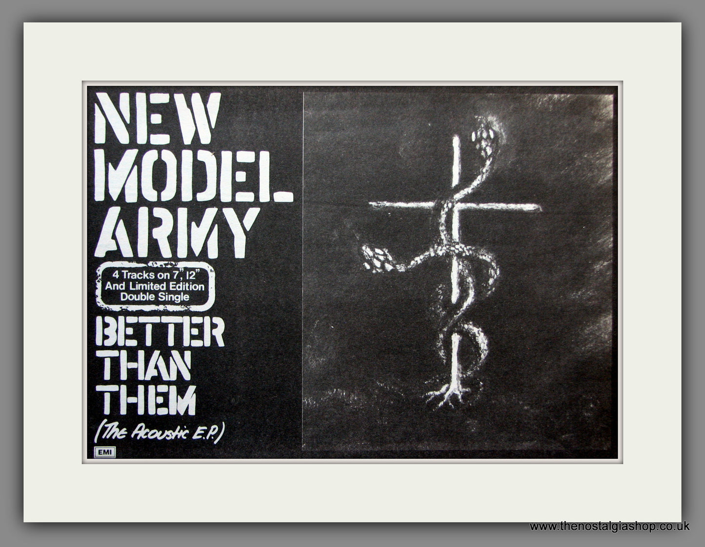 New Model Army. Better Than Them. 1985 Original Advert (ref AD51356)