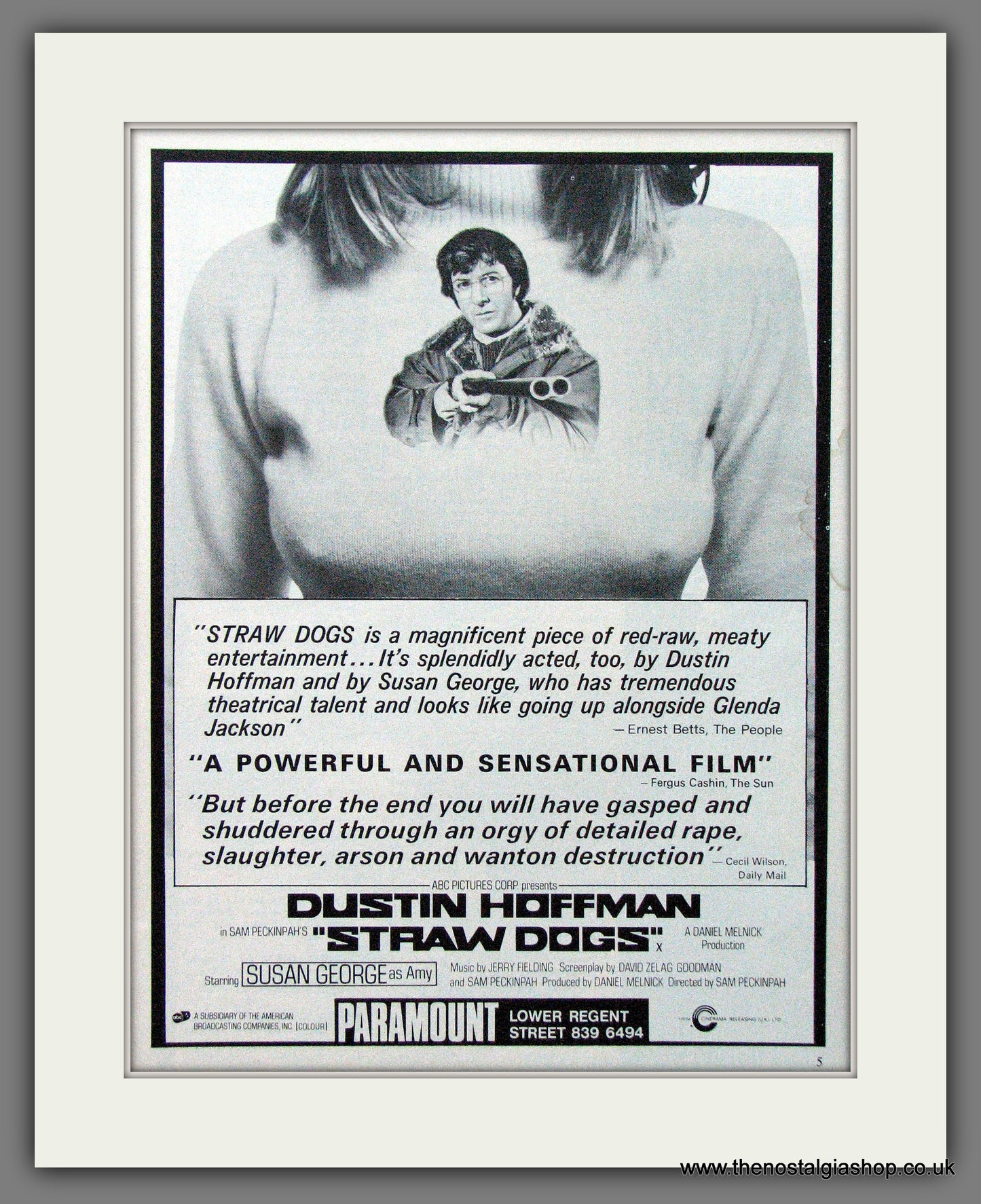 Straw Dogs. 1972 Original advert (AD56164)