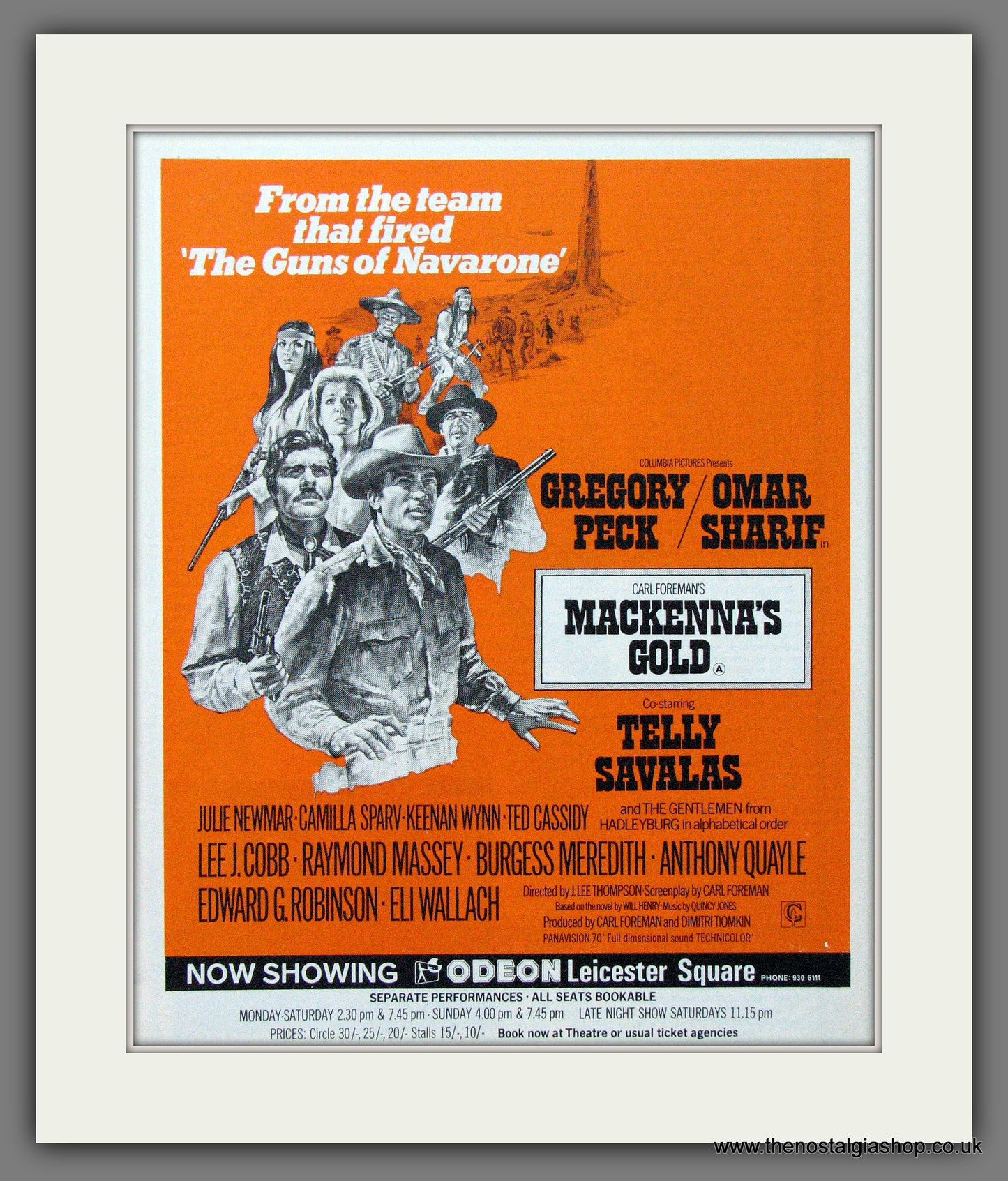 Mackenna's Gold. Gregory Peck. 1969 Original advert (AD56167)