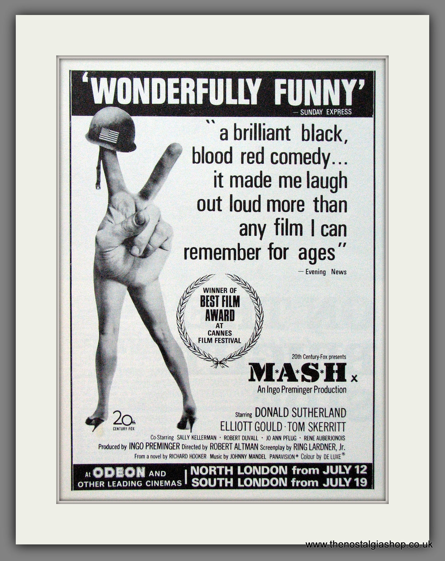 M.A.S.H. 1970 Original advert (AD56168)