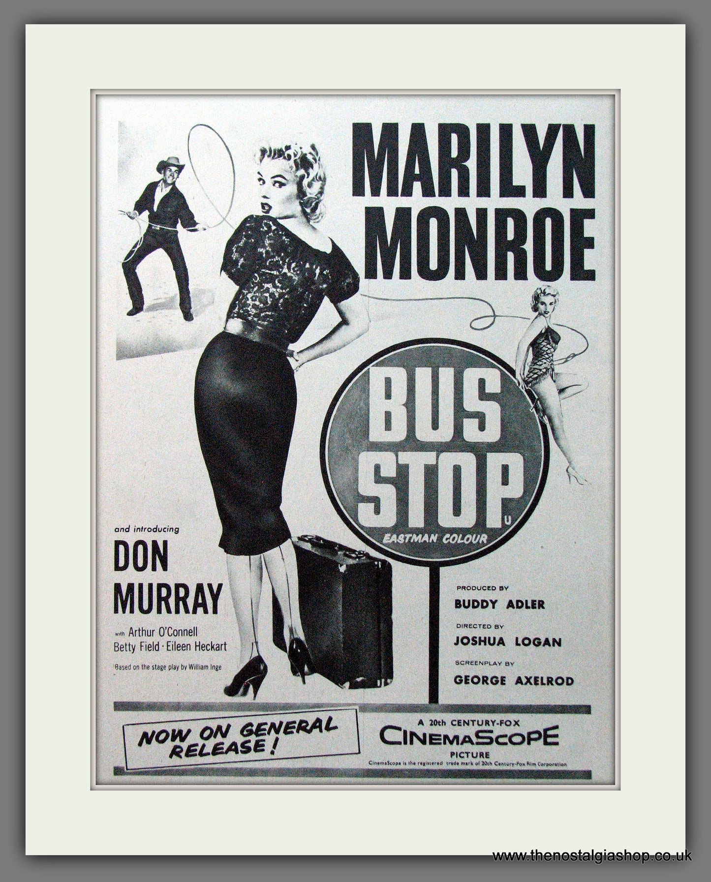 Bus Stop. Marilyn Monroe. 1956 Original advert (AD56182)