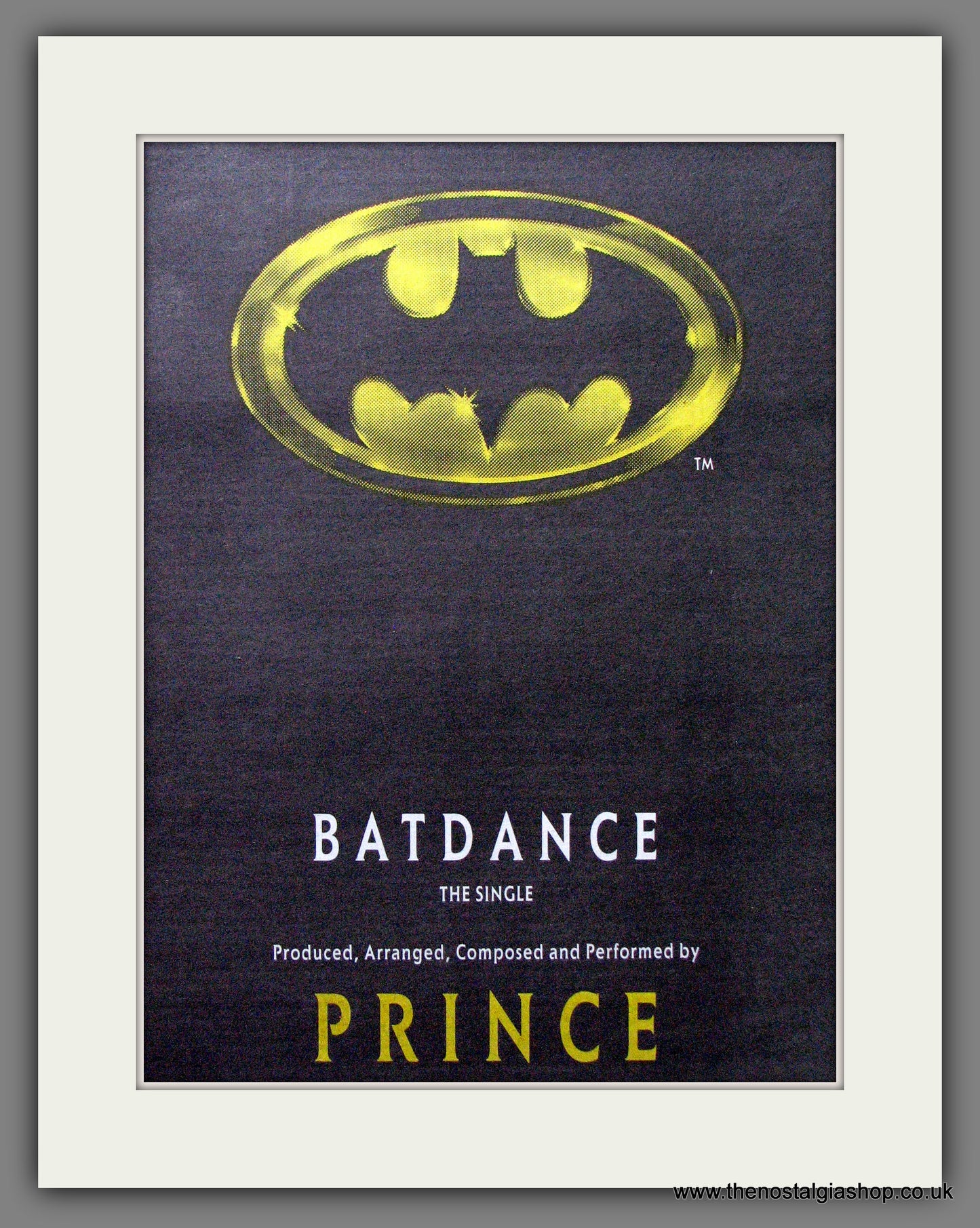 Batdance. Prince. Vintage Advert 1989 (ref AD56292)