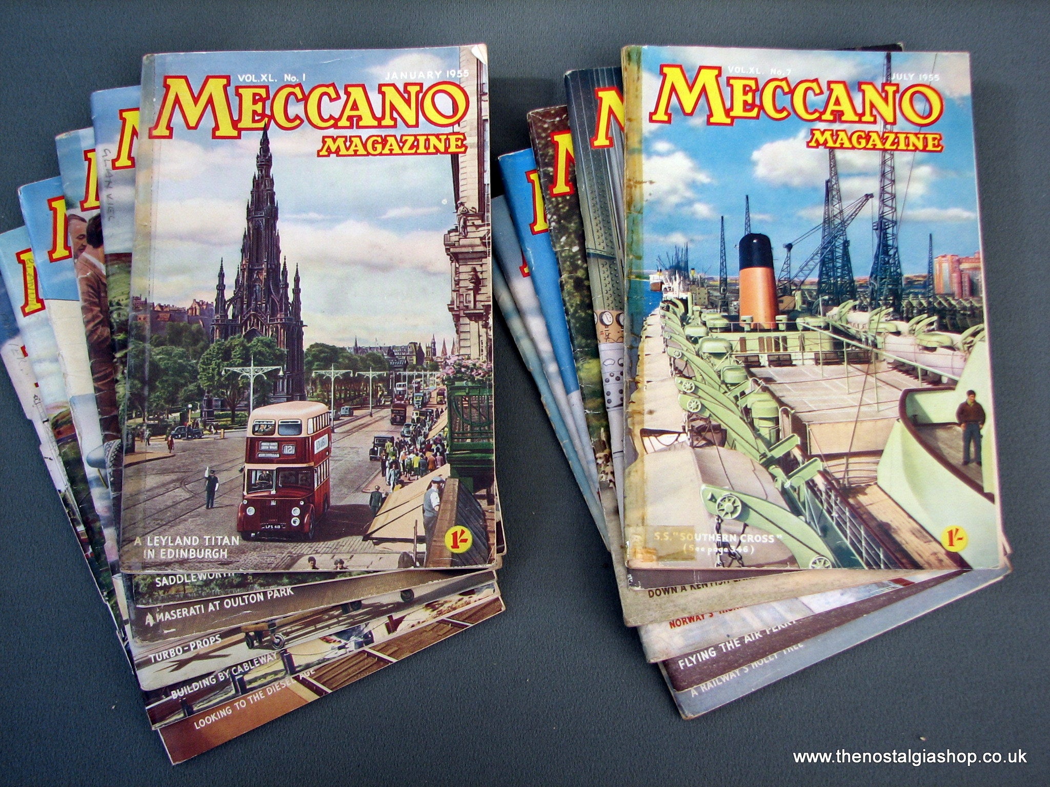 Anciens Magazines Meccano Des Années 50 (1954 à 1957) – Technique Et Construction - Bon état