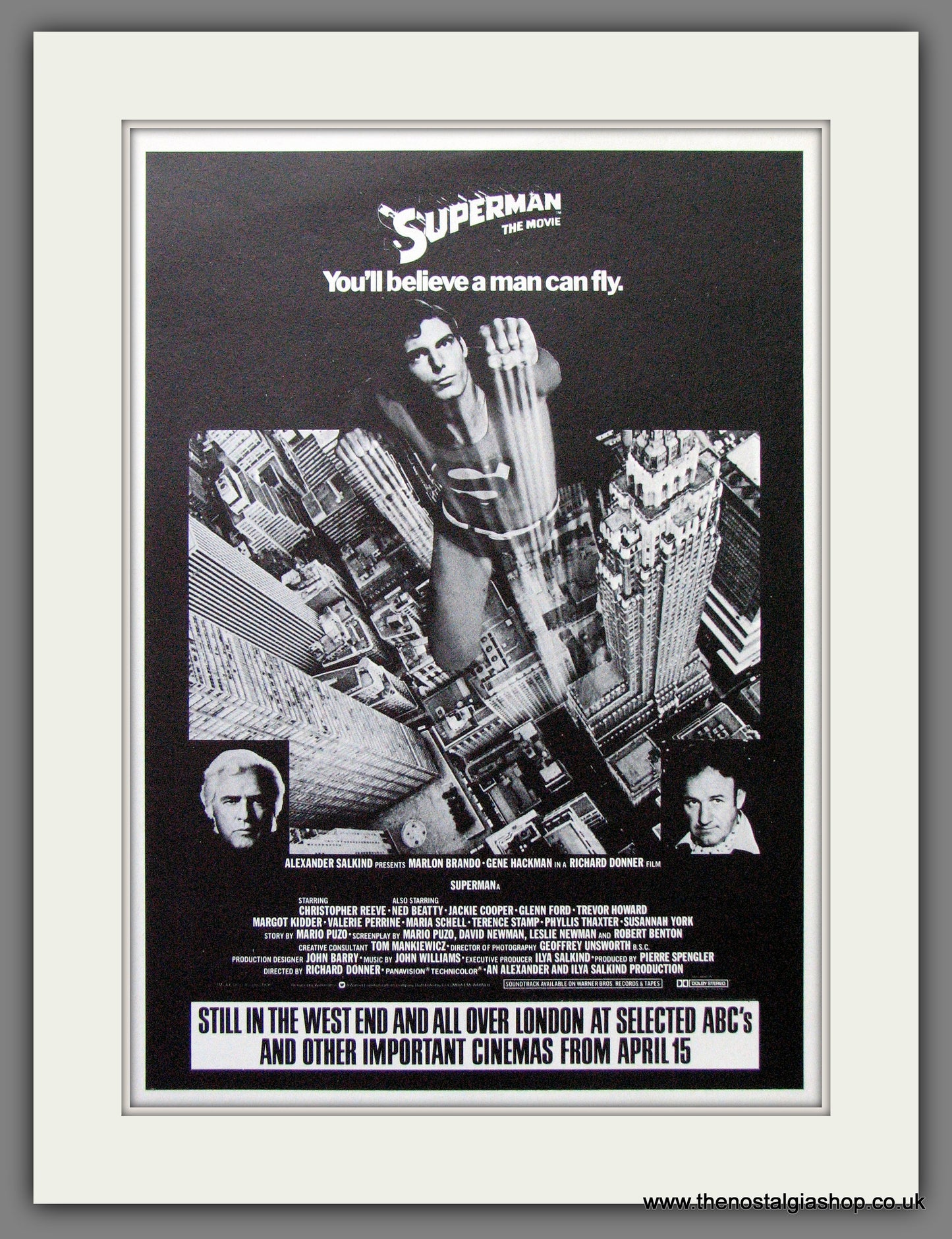 Superman. Christopher Reeve. Vintage Advert 1979 (ref AD56302)