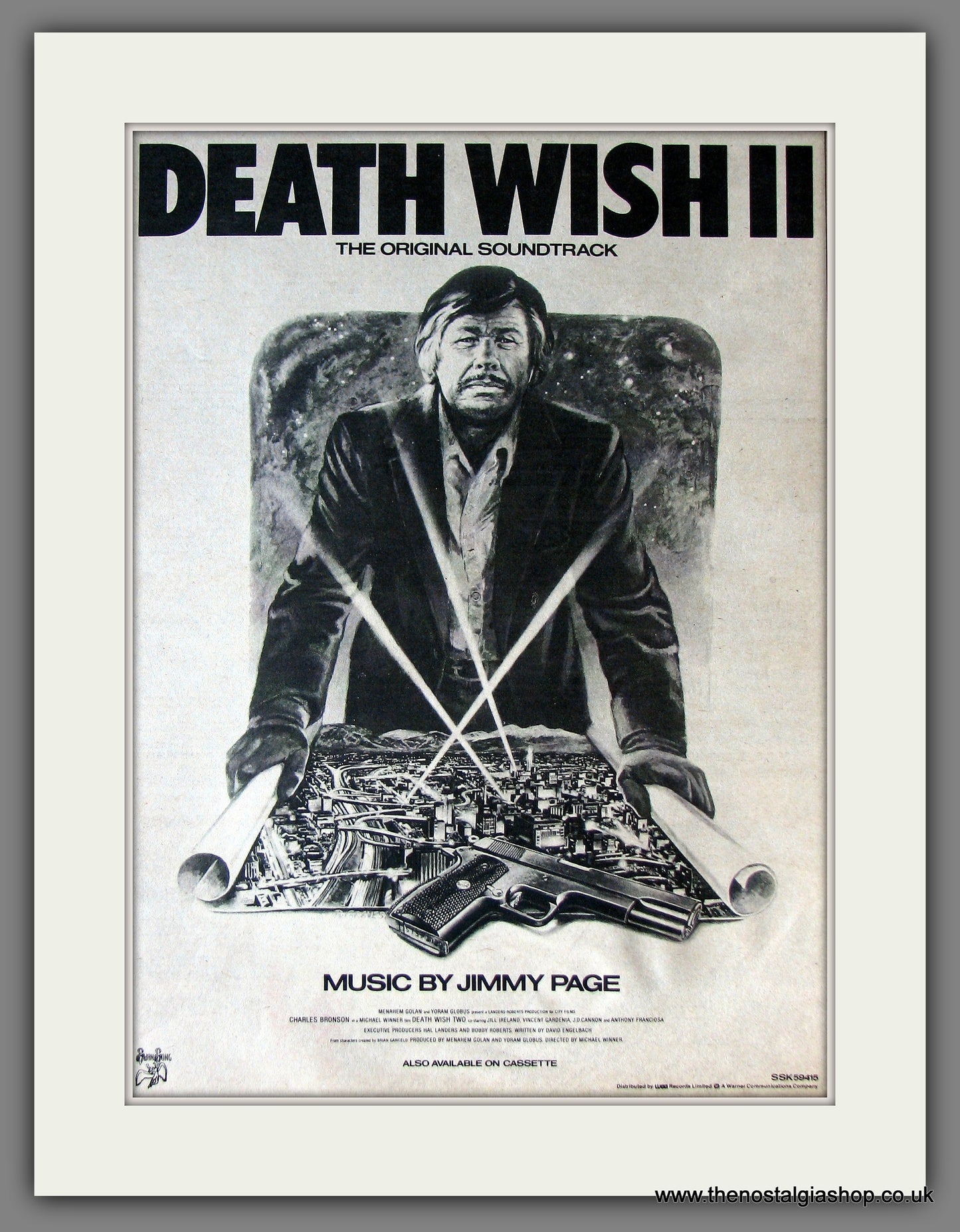 Death Wish II. Charles Bronson. Vintage Advert 1982 (ref AD13797)