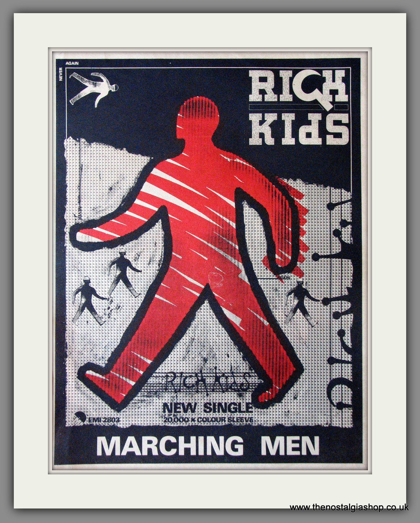 Rich Kids. Marching Men 1978. Original Advert (ref AD11272)