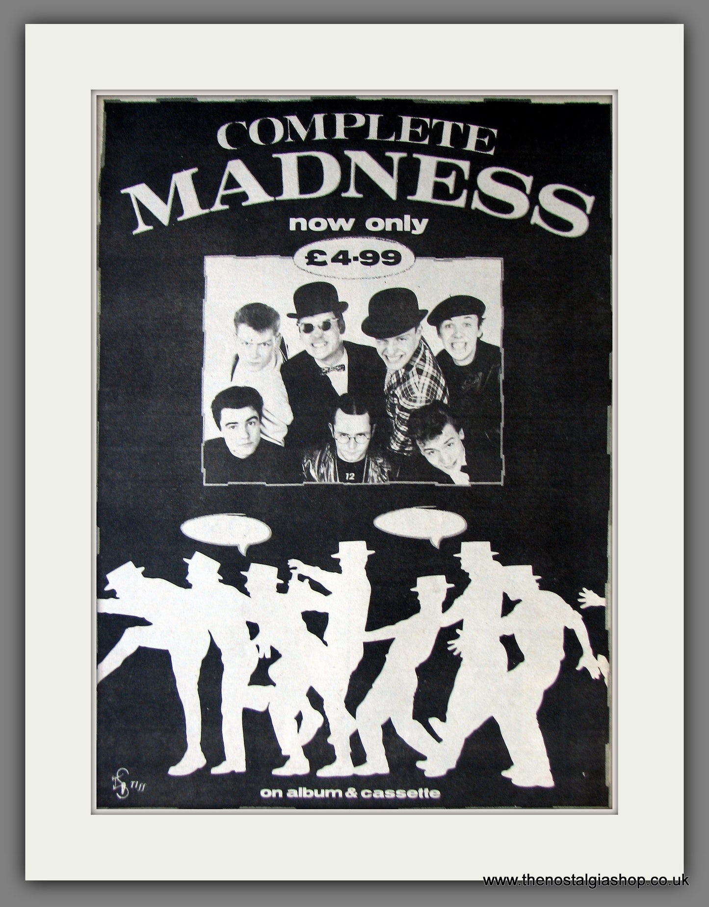 Madness (Complete). Original Advert 1982 (ref AD13865)