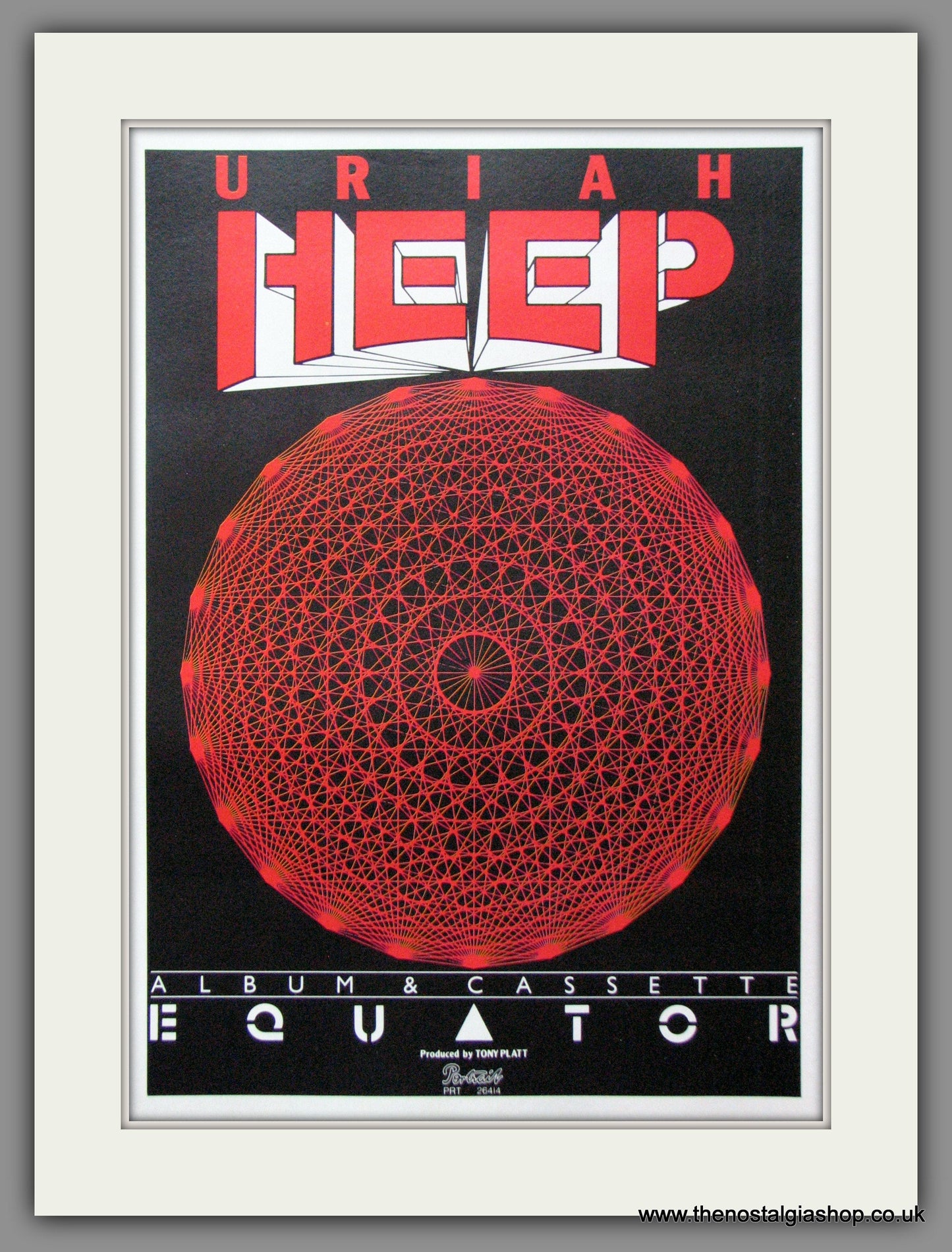 Uriah Heep. Equator. 1985 Original Advert (ref AD15045)