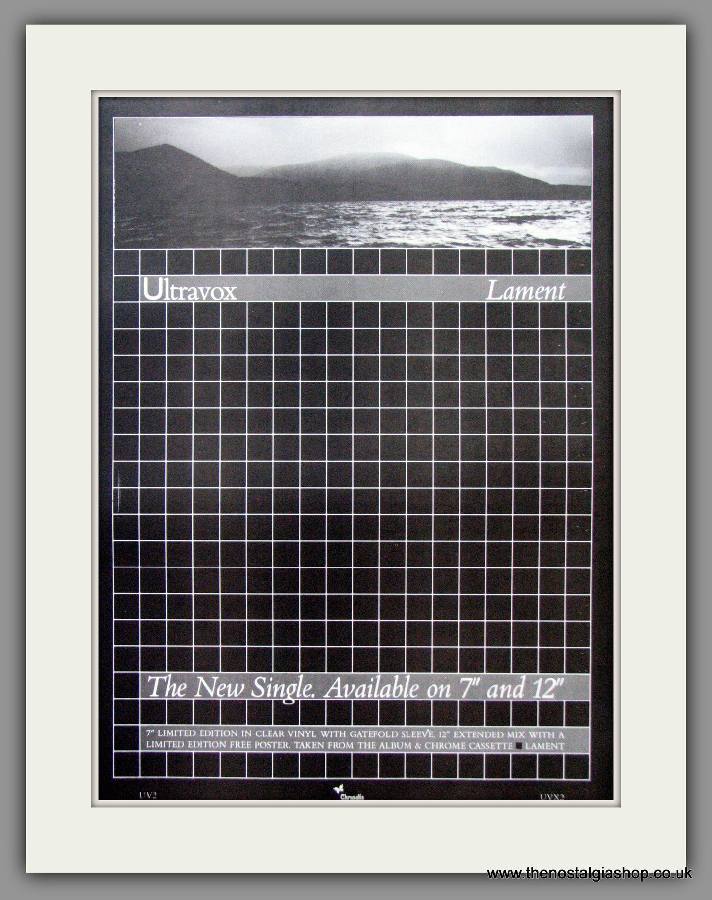 Ultravox. Lament. 1984 Original Advert (ref AD53268)