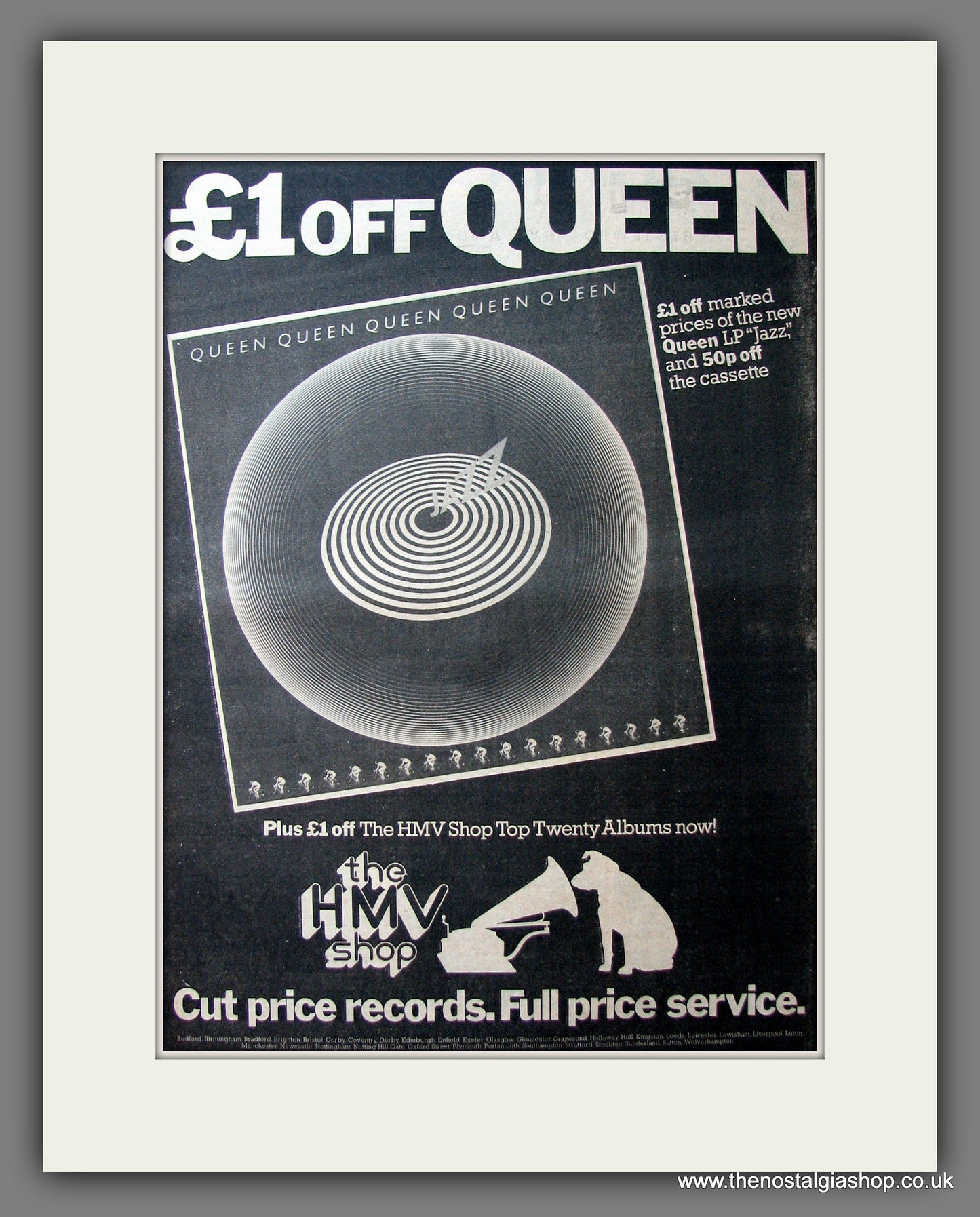 Queen. Jazz. Vintage Advert 1978 (ref AD13962)