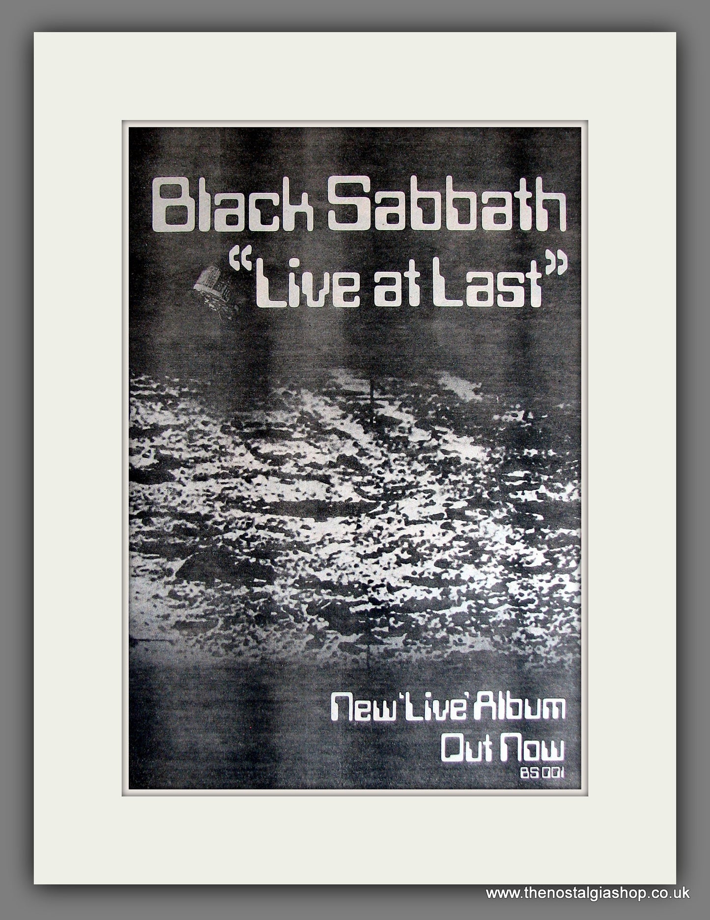 Black Sabbath. Live At Last. Vintage Advert 1980 (ref AD14013)