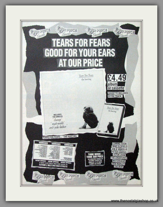 Tears For Fears. The Hurting. Original Advert 1983 (Ref AD52566)