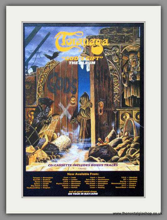 Toranaga, God's Gift. 1990 Original Advert (ref AD52783)