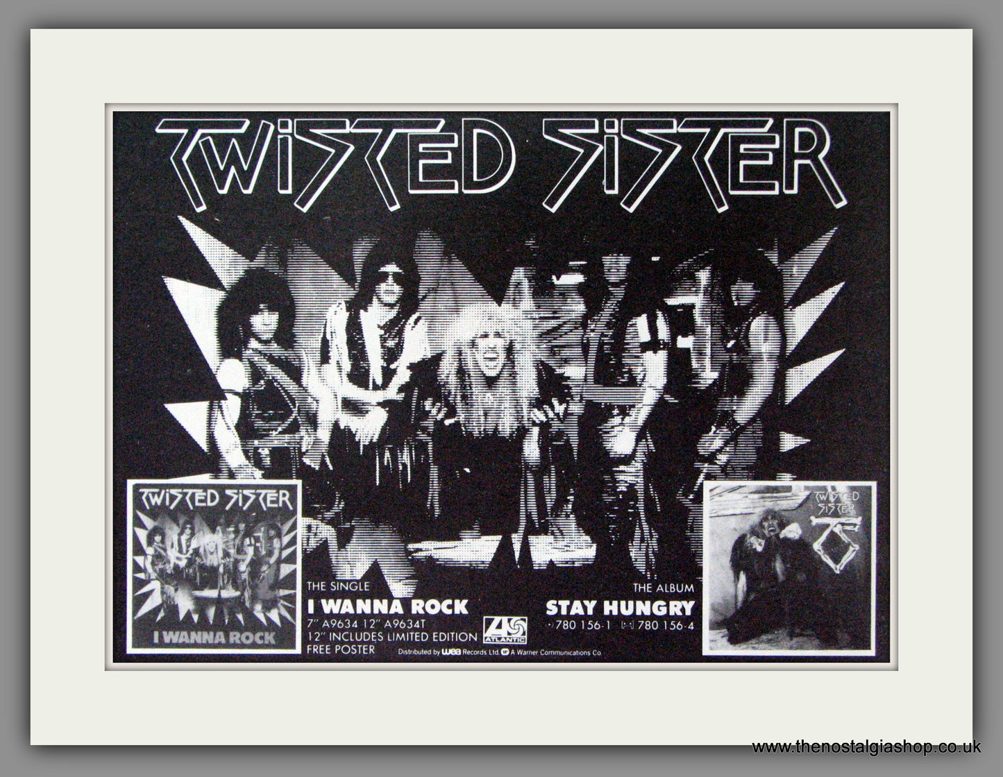 Twisted Sister, I Wanna Rock. 1984 Original Advert (ref AD53052)