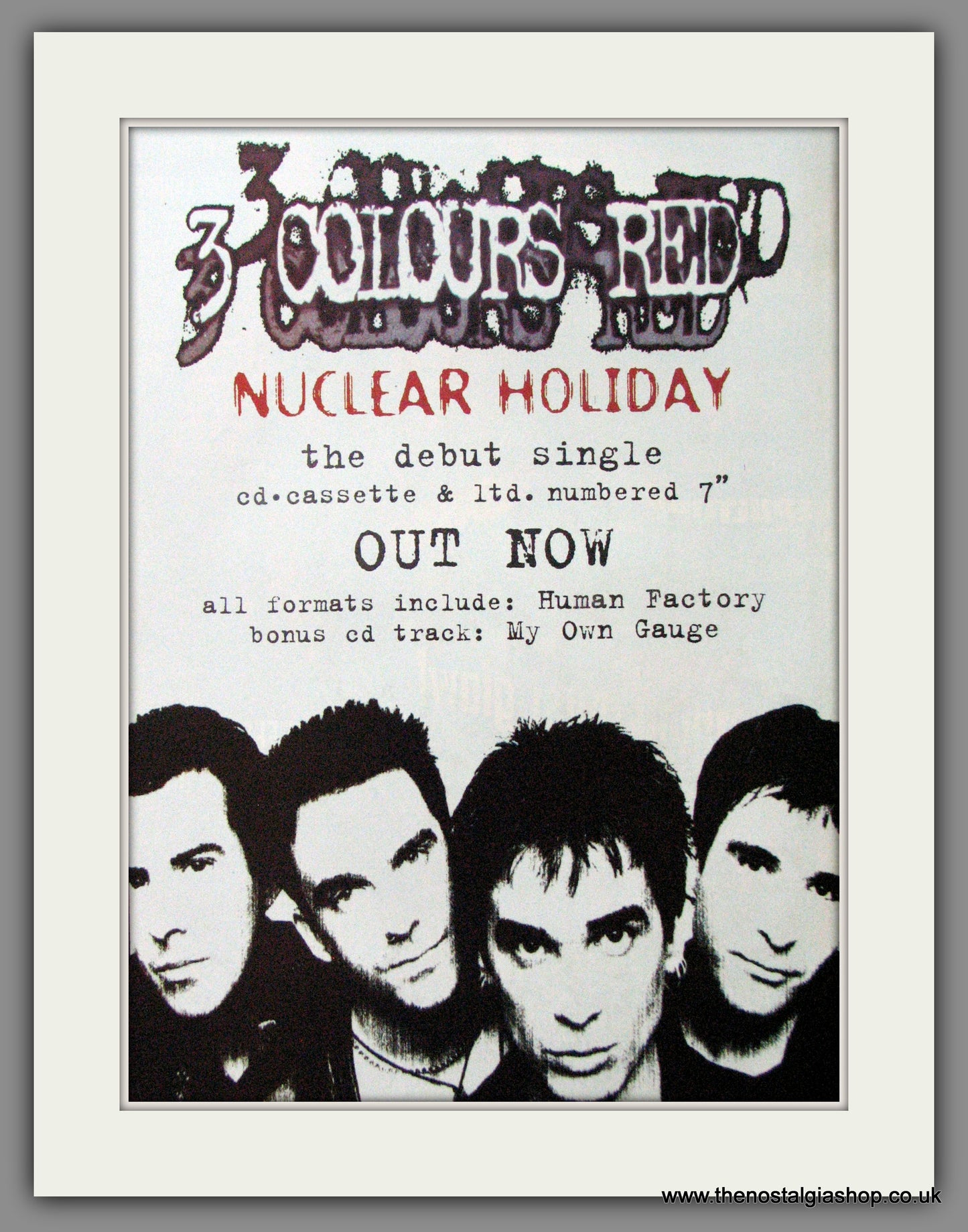 3 Colours Red, Nuclear Holiday. 2005 Original Advert (ref AD53076)