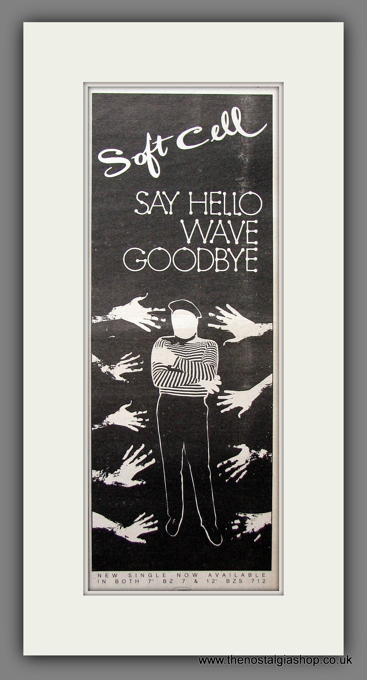 Soft Cell. Say Hello Wave Goodbye. Original Advert 1982 (ref AD200188)