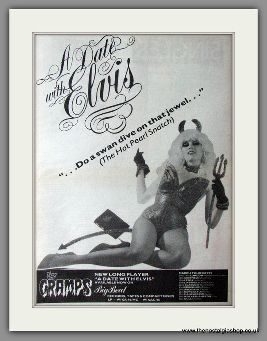 Cramps (The) A Date With Elvis. Vintage Advert 1986 (ref AD11318)