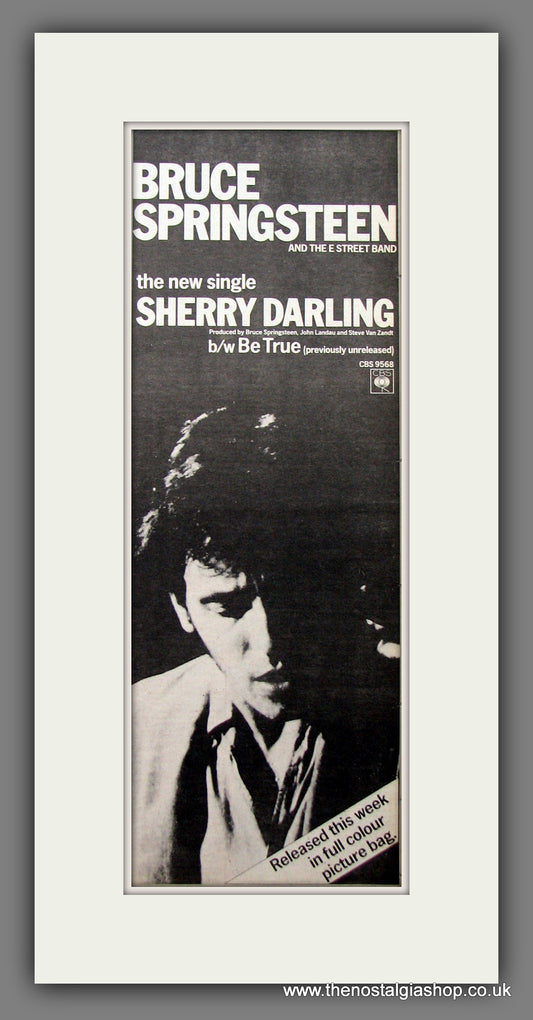 Bruce Springsteen. Sherry Darling. Original Advert 1981 (ref AD200231)