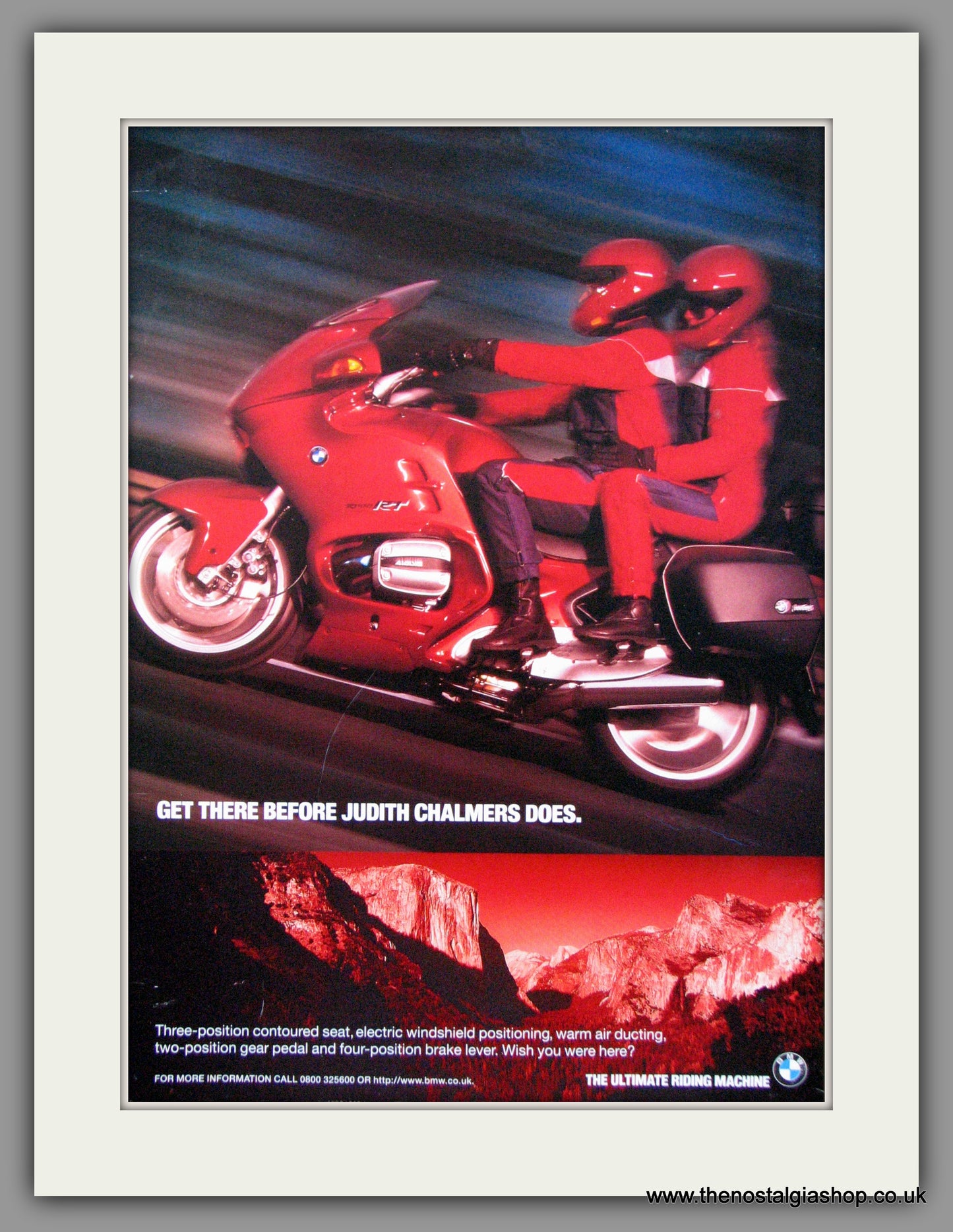 BMW RT Motorcycles. 1996 Original Advert (ref AD51545)
