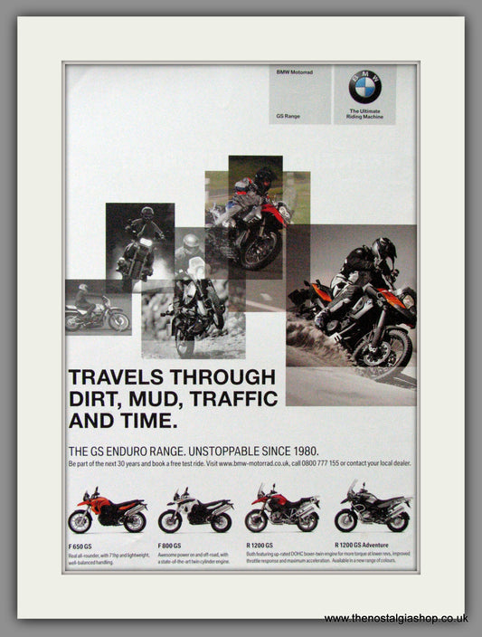 BMW GS Range of Motorcycles. 2010 Original Advert (ref AD51547)