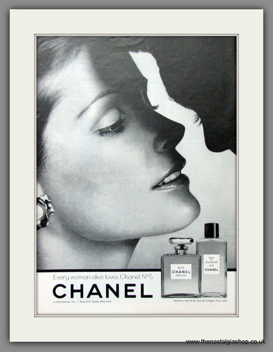 Chanel No.5 Perfume. Original Advert 1970 (ref AD51605)