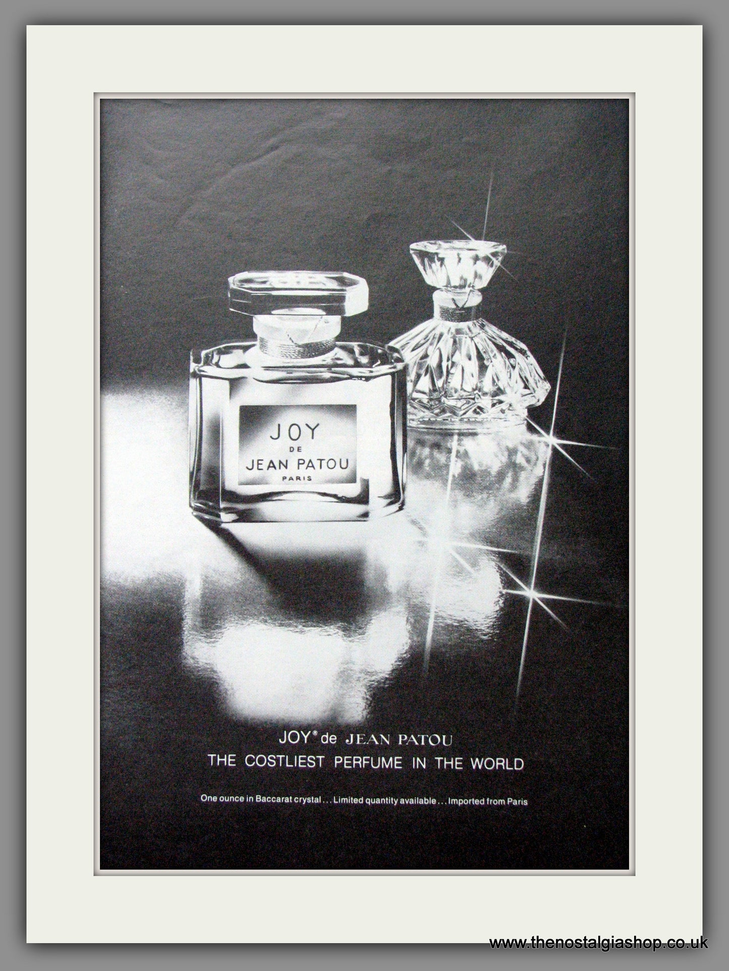 Joy De Jean Patou. Paris. Perfume. Original Advert 1979 (ref AD51606)