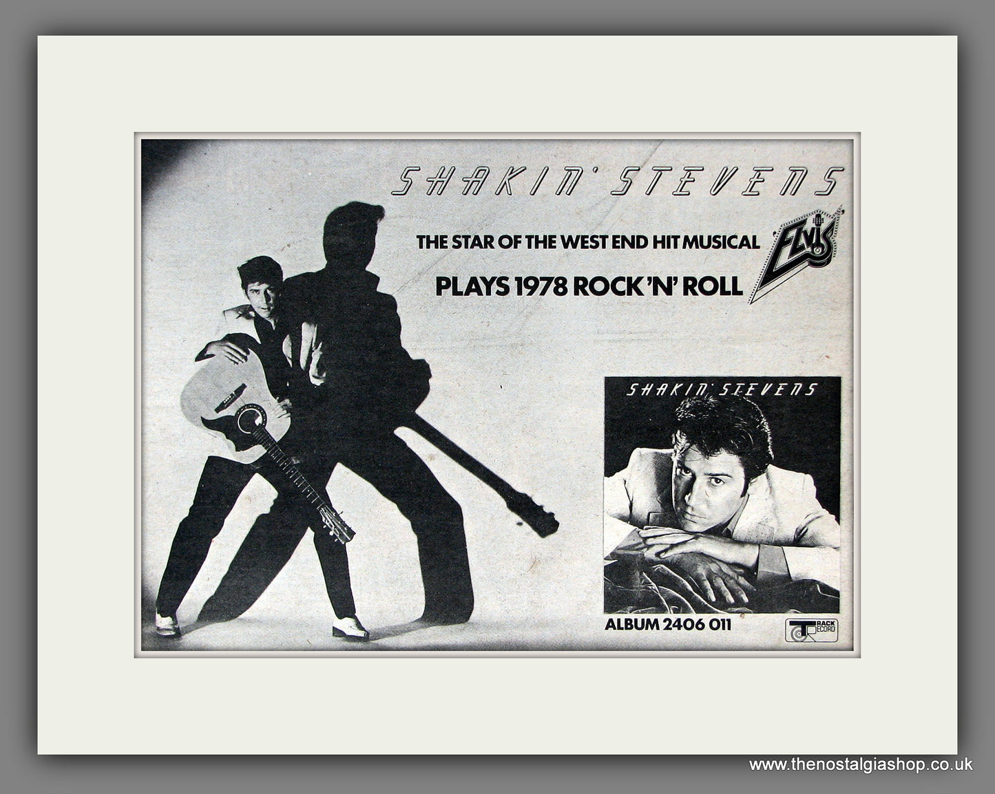 Shakin Stevens Elvis Musical. Original Vintage Advert 1978 (ref AD56406)