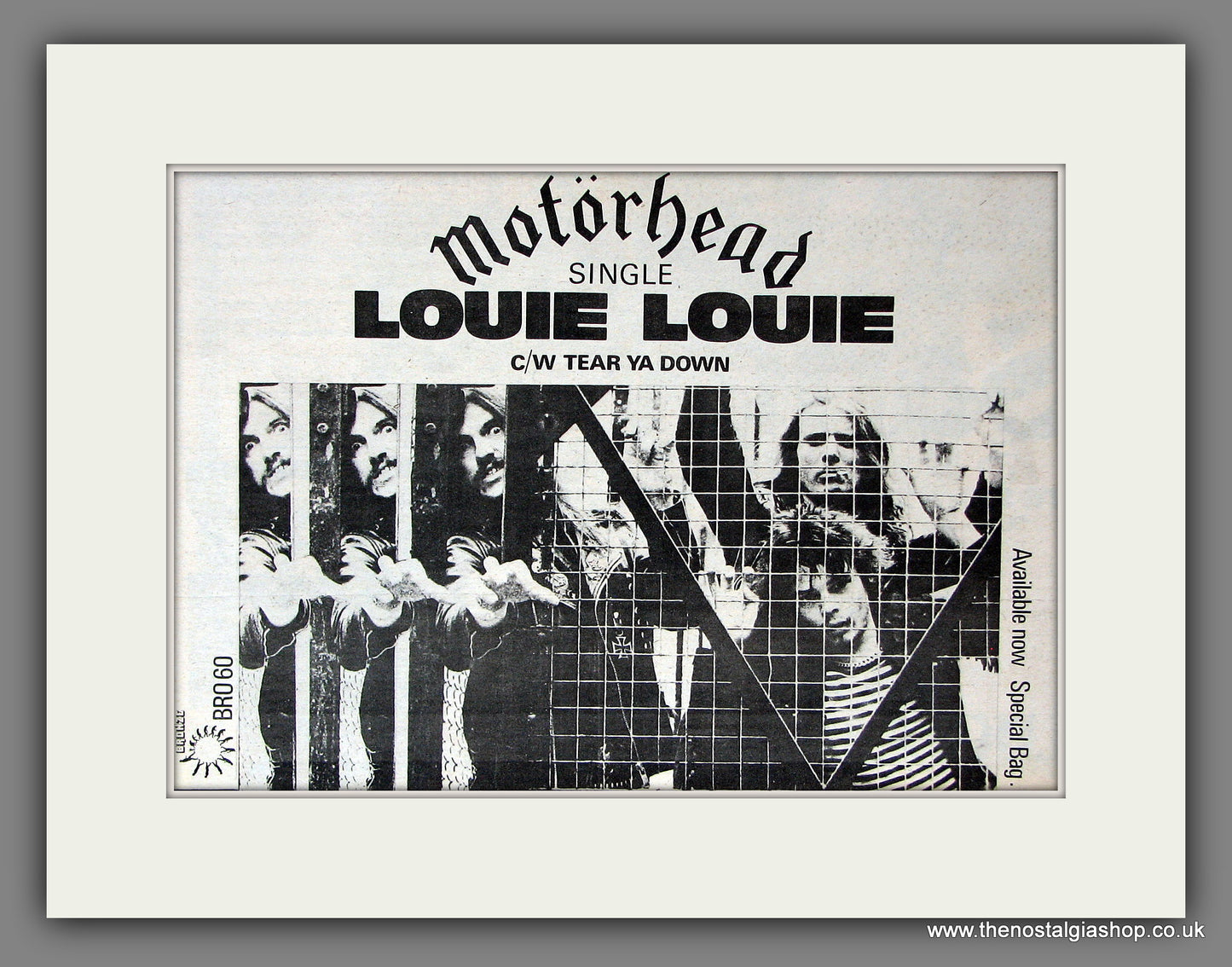 Motorhead Louie Louie. Original Vintage Advert 1978 (ref AD56430)